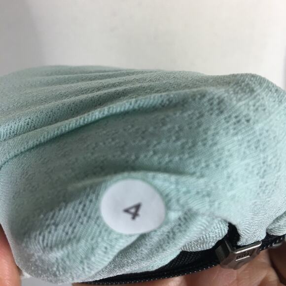 Lululemon Mint Green Black Daily Yoga Zip Jacket Black & Mint Stripe 4 - Picture 6 of 7